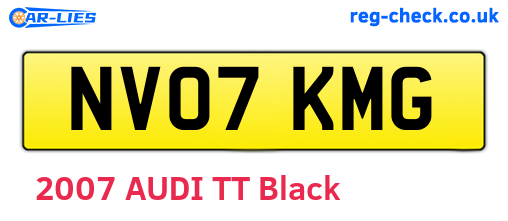 NV07KMG are the vehicle registration plates.