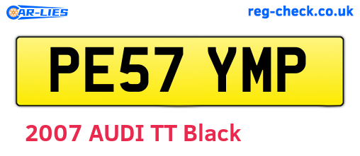 PE57YMP are the vehicle registration plates.