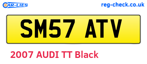 SM57ATV are the vehicle registration plates.