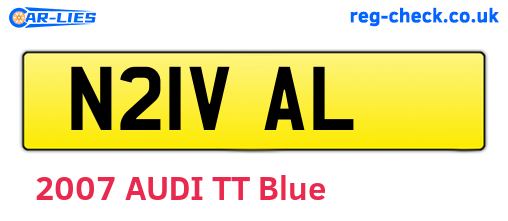 N21VAL are the vehicle registration plates.