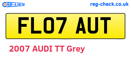 FL07AUT are the vehicle registration plates.
