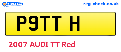 P9TTH are the vehicle registration plates.
