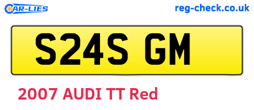 S24SGM are the vehicle registration plates.