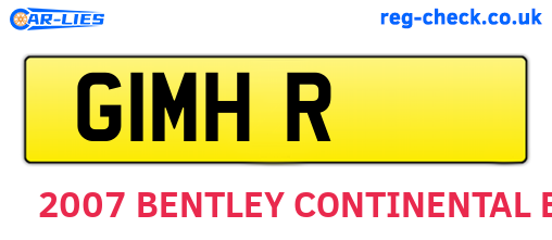 G1MHR are the vehicle registration plates.
