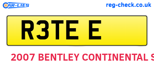 R3TEE are the vehicle registration plates.