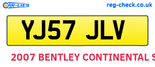 YJ57JLV are the vehicle registration plates.