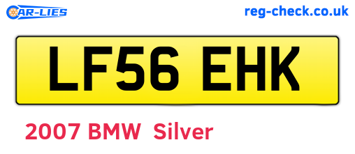 LF56EHK are the vehicle registration plates.