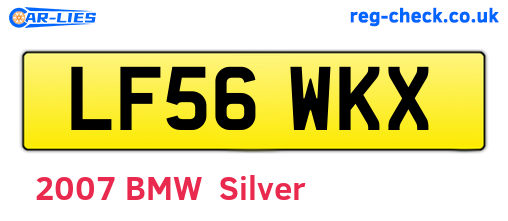 LF56WKX are the vehicle registration plates.