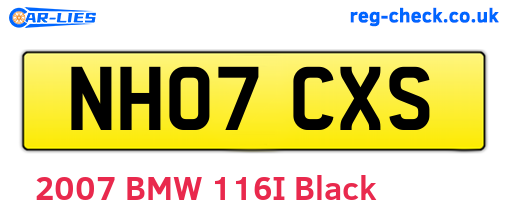 NH07CXS are the vehicle registration plates.