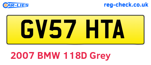 GV57HTA are the vehicle registration plates.