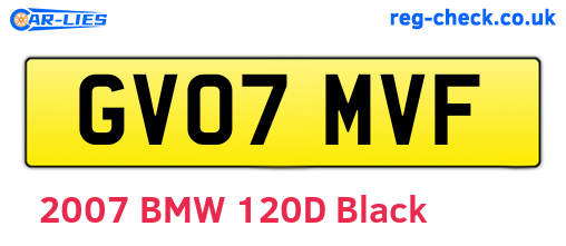 GV07MVF are the vehicle registration plates.