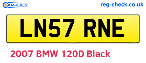 LN57RNE are the vehicle registration plates.