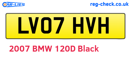 LV07HVH are the vehicle registration plates.