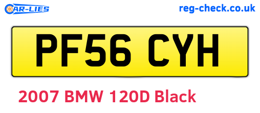 PF56CYH are the vehicle registration plates.