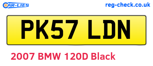 PK57LDN are the vehicle registration plates.