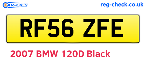 RF56ZFE are the vehicle registration plates.