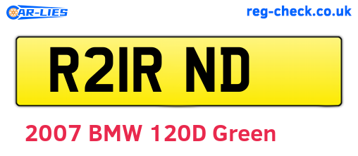 R21RND are the vehicle registration plates.