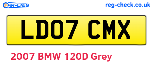 LD07CMX are the vehicle registration plates.