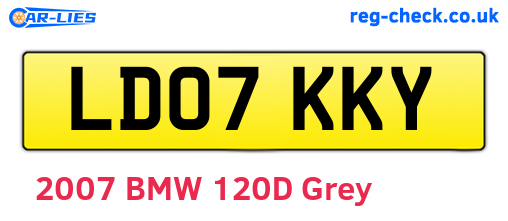 LD07KKY are the vehicle registration plates.