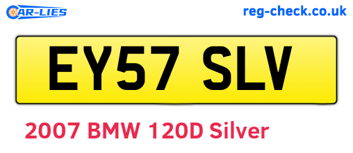 EY57SLV are the vehicle registration plates.
