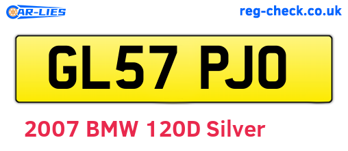 GL57PJO are the vehicle registration plates.
