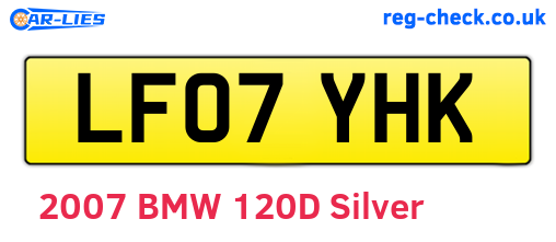 LF07YHK are the vehicle registration plates.