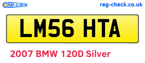 LM56HTA are the vehicle registration plates.