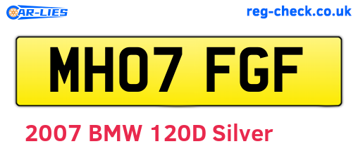 MH07FGF are the vehicle registration plates.