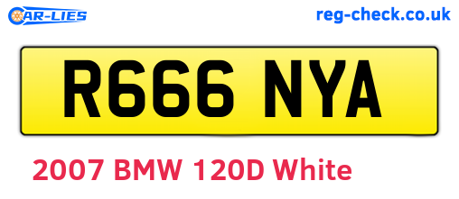 R666NYA are the vehicle registration plates.