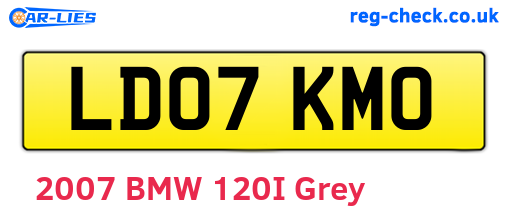 LD07KMO are the vehicle registration plates.