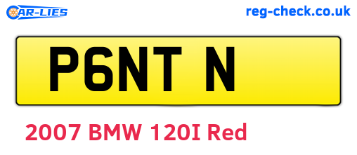 P6NTN are the vehicle registration plates.