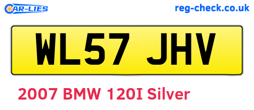 WL57JHV are the vehicle registration plates.