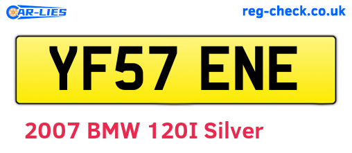 YF57ENE are the vehicle registration plates.
