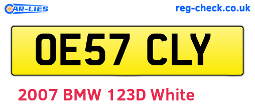 OE57CLY are the vehicle registration plates.