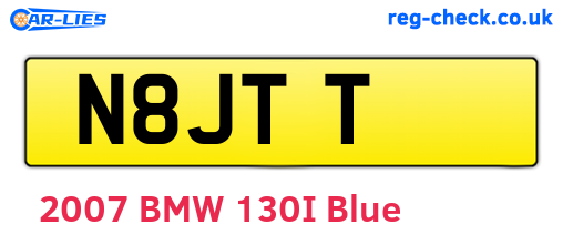 N8JTT are the vehicle registration plates.