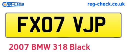FX07VJP are the vehicle registration plates.
