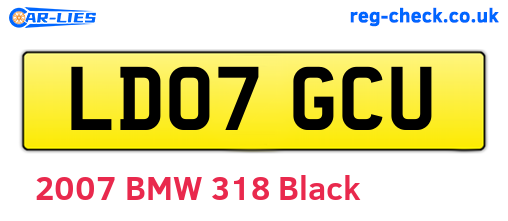 LD07GCU are the vehicle registration plates.