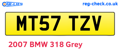 MT57TZV are the vehicle registration plates.