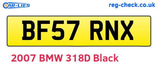 BF57RNX are the vehicle registration plates.