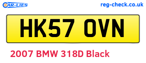 HK57OVN are the vehicle registration plates.