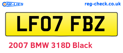 LF07FBZ are the vehicle registration plates.