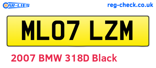 ML07LZM are the vehicle registration plates.