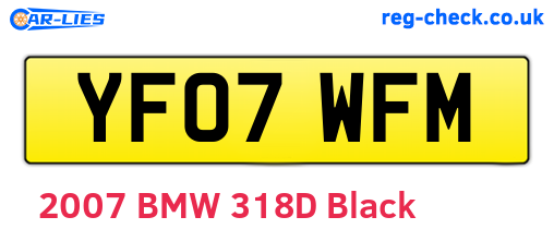 YF07WFM are the vehicle registration plates.
