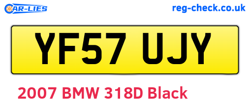 YF57UJY are the vehicle registration plates.