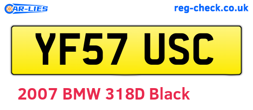 YF57USC are the vehicle registration plates.