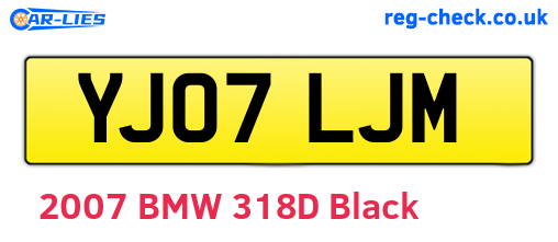 YJ07LJM are the vehicle registration plates.
