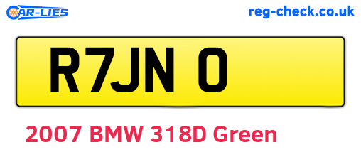 R7JNO are the vehicle registration plates.