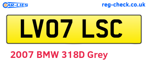 LV07LSC are the vehicle registration plates.