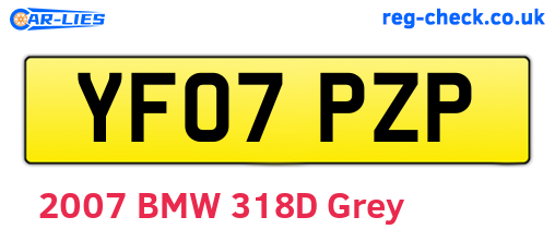 YF07PZP are the vehicle registration plates.