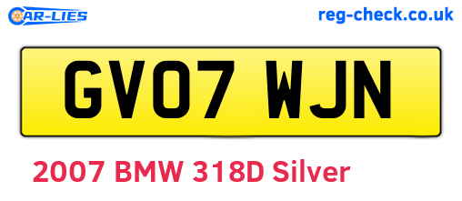 GV07WJN are the vehicle registration plates.